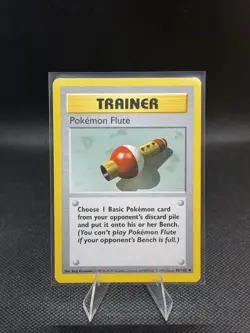 Pokemon TCG Base Set Pokemon Flute #86/102 Shadowless Uncommon Vintage 1999 LP - Image 1