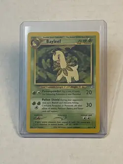VTG Pokemon TCG Bayleef 28/111 Neo Genesis Non Holo Unlimited 2000 LP - Image 1