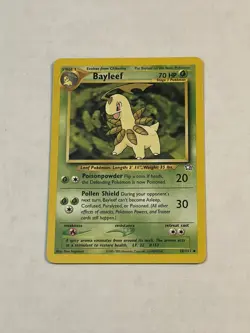 VTG Pokemon TCG Bayleef 28/111 Neo Genesis Non Holo Unlimited 2000 LP - Image 3