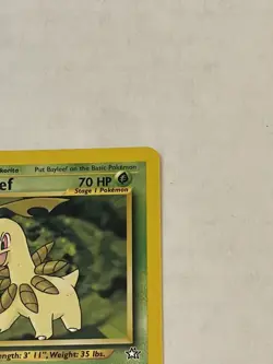 VTG Pokemon TCG Bayleef 28/111 Neo Genesis Non Holo Unlimited 2000 LP - Image 5