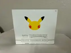 Pokemon TCG: 25th Anniversary Celebrations Elite Trainer Box (2021) TORN PLASTIC 820650809439 - Image 1