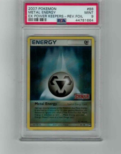 2007 Vintage Pokemon Metal Energy Rev Foil Ex power keepers 88/108 PSA 9 - Image 1