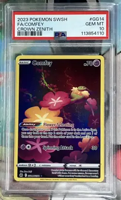 PSA 10 Comfey GG FA Crown Zenith 2023 GG14/GG70 Full Art Gem Mint Pokemon - Image 3