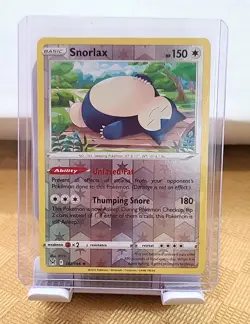 Snorlax 143/196 Pokemon TCG SWSH: Lost Origin Reverse Holo NM - Image 1