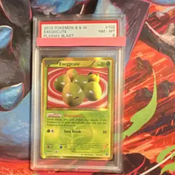 Pokemon Exeggcute Secret Rare Holo Plasma Blast 102/101 PSA 8 English 30 HP - Image 1