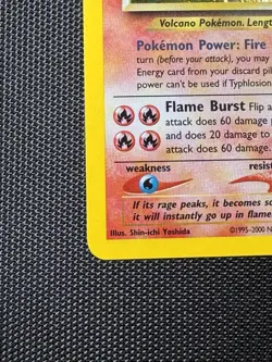 Pokemon Neo Genesis TCG Unlimited Holo Rare Typhlosion Card 17/111 - Image 4