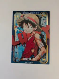 ONE PIECE Holo Custom Art Story Anime Collectible Card DR-01 Monkey D. Luffy - Image 1