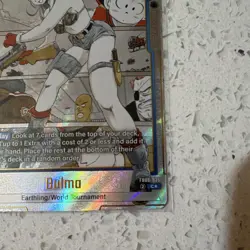 Dragon Ball Super Card Game Bulma Battle Holo FB06-035 5000 Power 1 Cost - Image 3