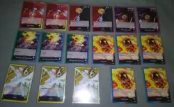 One Piece Card Game Awakening Of The New Era English Leader Lot 17 Cards - Image 1