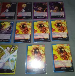 One Piece Card Game Awakening Of The New Era English Leader Lot 17 Cards - Image 4
