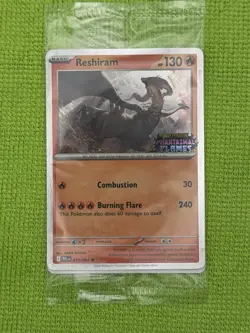 SEALED Pokemon Phantasmal Flames Reshiram BLACK STAR PROMO CARD TCG 017/094 - Image 1