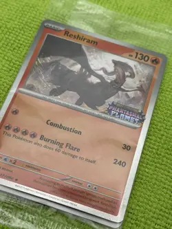 SEALED Pokemon Phantasmal Flames Reshiram BLACK STAR PROMO CARD TCG 017/094 - Image 3