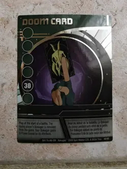 Bakugan Battle Brawlers Spin Master Card BA178 Doom Card Holo - Image 1