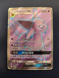 Pokemon Card Espeon GX Ultra Rare SM Base Set 61/149 LP - Image 1