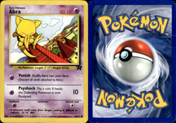 Pokemon Abra 49/82 Vintage Pokemon Card | Team Rocket TCG | Unlimited - Image 1
