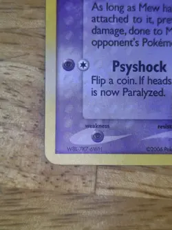 Mew 4/17 POP Series 4 Holo Rare Pokemon Card 2006 - MP - Image 2