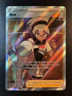 Bea (Full Art) - 180/185 - SWSH Vivid Voltage Ultra Rare Holo Pokemon Card - LP - Image 1