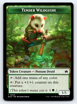 Tender Wildguide Token Nonfoil - Bloomburrow MTG - Image 1