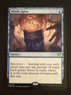 1x Minds Aglow (105) Commander Masters LP MTG Magic the Gathering x1 MKE - Image 1