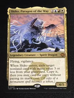 MTG Tarkir: Dragonstorm Shiko, Paragon of the Way 0223 NM Mythic - Image 1