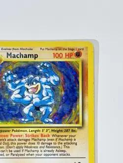 Machamp 8/102 Holo Rare 1st Edition Pokemon Base Set English LP-MP - Image 4