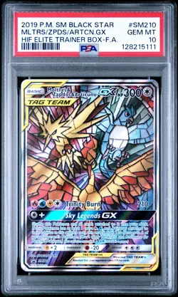 2019 POKEMON SM BSP #SM210 MLTRS/ZPDS/ARTCN.GX HIF ELITE TRAINER BOX-F.A. PSA 10 - Image 1
