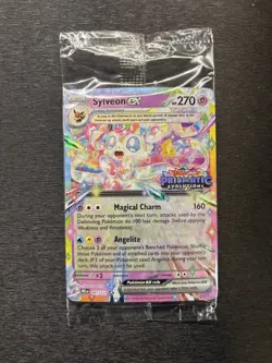 Pokemon Prismatic Evolutions Sylveon ex 041/131 Surprise Box Stamped Sealed Rare - Image 1