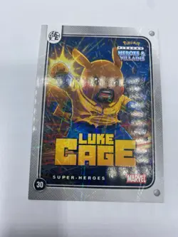 Pikachu as Luke Cage Lazer Holo Marvel Heroes & Villains (Non-Pokemon Fan Art) - Image 5