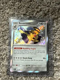 Pokemon TCG Revavroom 193/091 Paldean Fates Baby Shiny Rare - Image 1