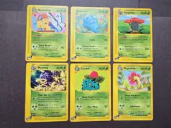 Pokemon TCG Expedition Base Grass Type Rare/Uncommon Butterfree, Bulbasaur Etc - Image 1