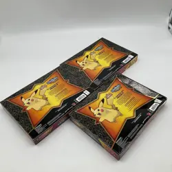 Lot of (3) Pokemon TCG Shining Fates Pikachu V Collection Box Factory Sealed - Image 3