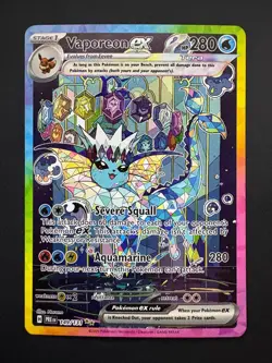 Vaporeon ex 149/131 Pokemon Prismatic Evolutions Special Illustration Rare NM - Image 1
