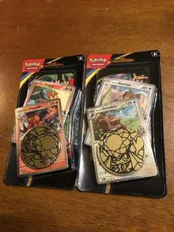 Pokemon MEGA PHANTASMAL FLAMES: 2x PROMO PACKS - ARVENS GREEDENT & MAGCARGO!!! - Image 1