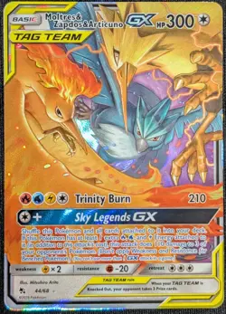 Moltres & Zapdos & Articuno GX - 44/68 - NM - Sun & Moon: Hidden Fates - Pokemon - Image 1