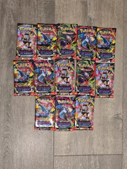 Pokemon TCG Phantasmal Flames Sleeved Booster Pack Lot Of 13 Factory Sealed New - Image 1