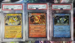 2025 POKEMON SVP EN-SV VAPOREON JOLTEON FLAREON PRE POSTER SEQUENTIAL PSA 10 - Image 1