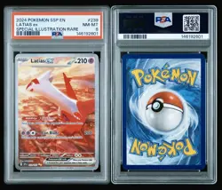 2024 Pokemon SSP EN LATIAS ex Special Illustration Rare PSA 8 - Image 3