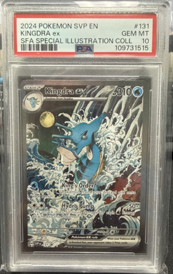 2024 POKEMON SHROUDED FABLE SPECIAL ILLUSTRATION COLLECTION KINGDRA EX PSA 10 - Image 1