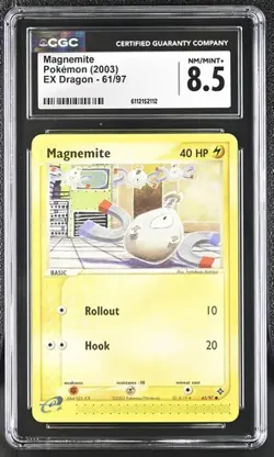 Magnemite *CGC 8.5* E-Reader *EX Dragon* #61 *2003* Vintage * Pokemon - Image 1