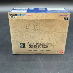 Seal Booster Box English ONE PIECE TCG ANIME 25TH COLLECTION EB-02 EXTRA BOOSTER - Image 1