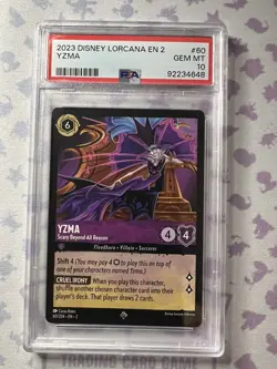 PSA 10 Disney Lorcana Yzma - Scary Beyond All Reason #60 Non Foil Rise Floodborn - Image 1