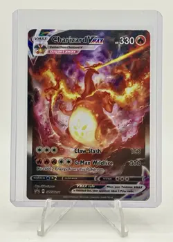 Pokemon TCG Charizard VMAX Black Star Promo SWSH261 Holo Card Full Art - Image 1