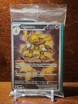 Pokemon Alakazam TCG Mega Evolution Promo Holo Card Sealed Mint Condition - Image 1