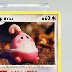 Happiny Mysterious Treasures Regular Non Holo Pokemon TCG Card 52/123 LP - Image 3