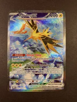 Pokemon Cards Zapdos ex 202/165 151 Special Illustration Rare NM 🔥 SIR Rare - Image 1