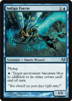 INDIGO FAERIE FOIL Eventide MTG Magic the Gathering Cards DJMagic - Image 1