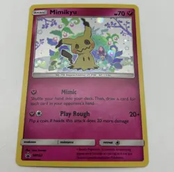 Mimikyu SM163 Holo Pokemon Sun & Moon Team Up Black Star Blister Promo Card - NM - Image 1