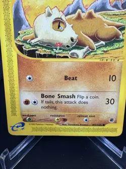 Pokemon TCG Cubone Expedition Base Set 103/165 Regular Common Card MP - Image 3