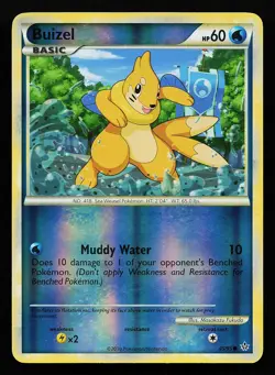 Buizel 45/95 Reverse Holo Unleashed Pokemon Card - Image 1