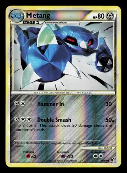Metang 30/90 Reverse Holo Undaunted Pokemon Card - Image 1